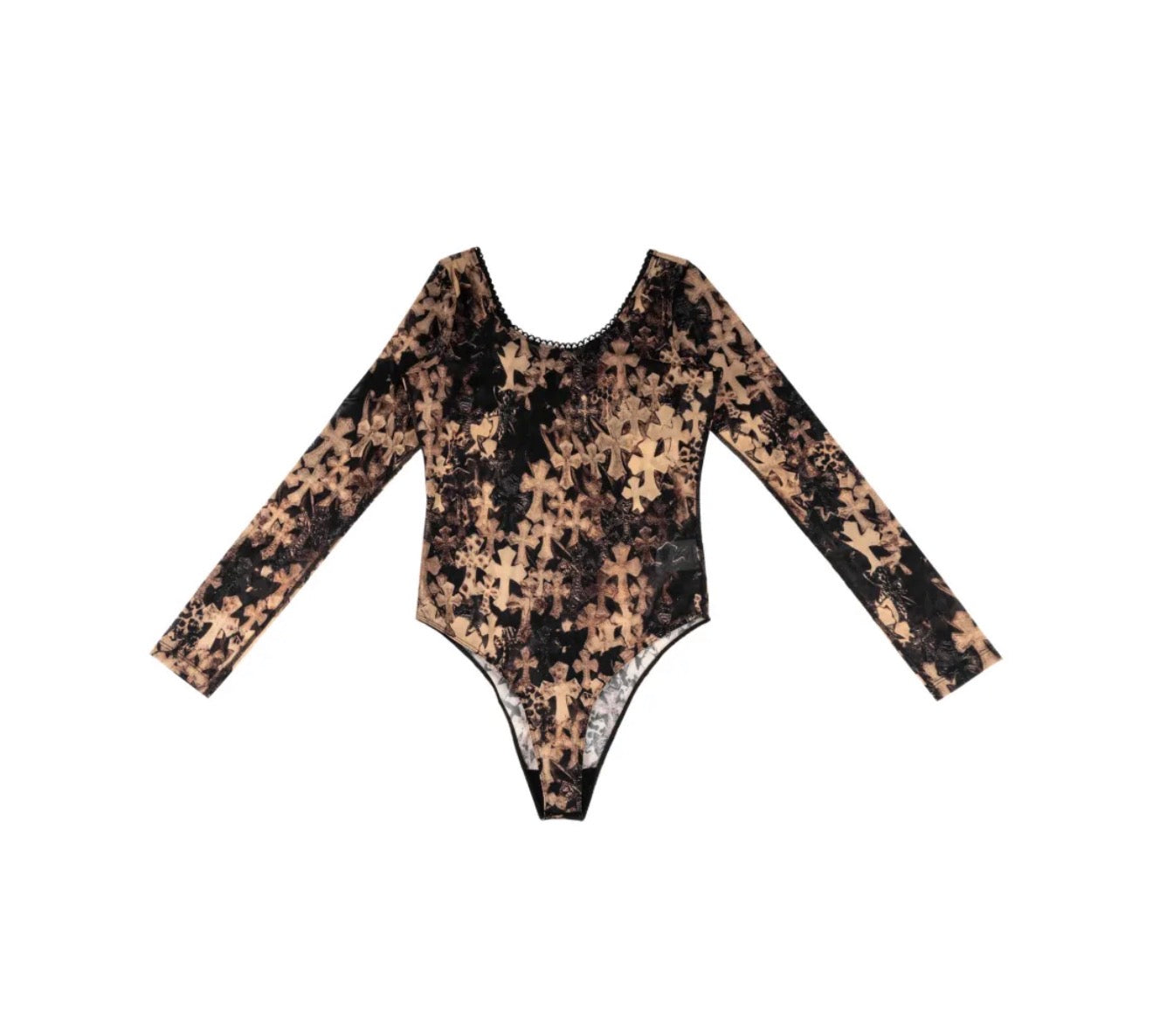Chrome Hearts Waterfall Cross Mesh Bodysuit