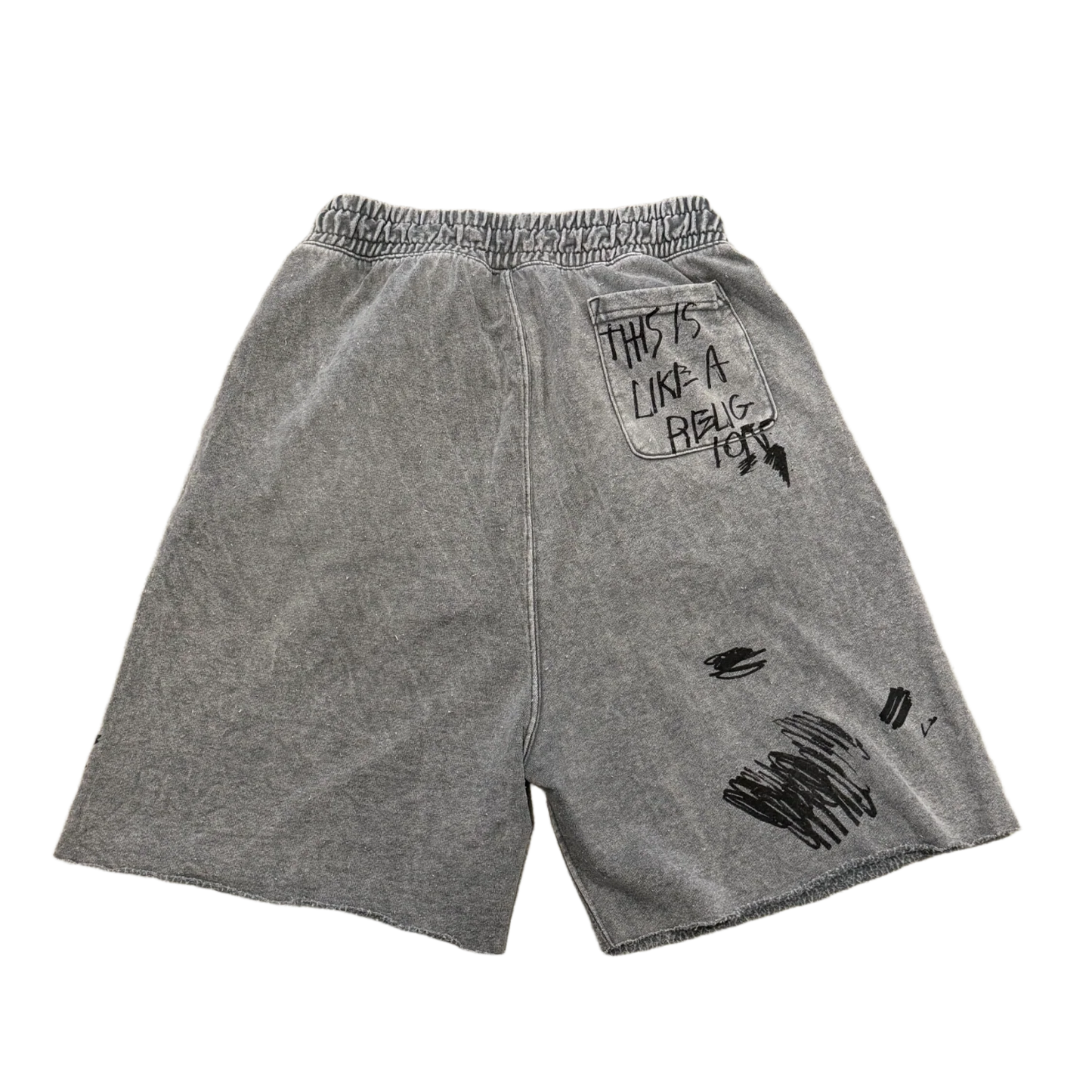 PALY 'CARRYING THE MESSAGE' GREY SWEAT SHORTS
